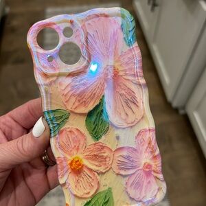 Floral Phone Case - Pink and Green